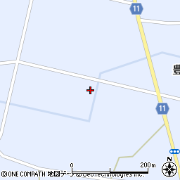 秋田県大仙市豊川北川周辺の地図