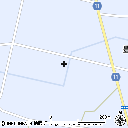 秋田県大仙市豊川（北川）周辺の地図