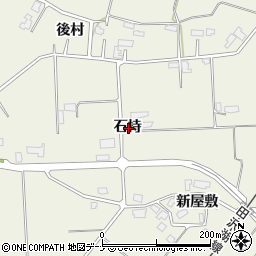 秋田県大仙市上鴬野石持周辺の地図