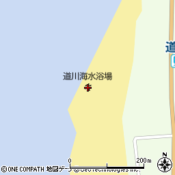道川海水浴場周辺の地図