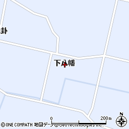 秋田県大仙市豊川下八幡周辺の地図