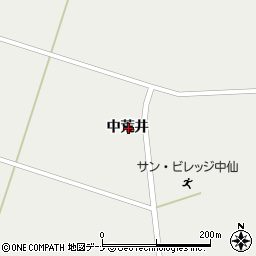 秋田県大仙市豊岡中荒井周辺の地図