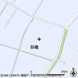 秋田県大仙市豊川谷地周辺の地図