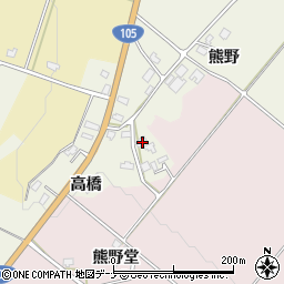秋田県大仙市上鴬野高橋19周辺の地図