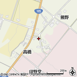 秋田県大仙市上鴬野高橋11周辺の地図