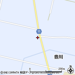秋田県大仙市豊川街道下南67周辺の地図