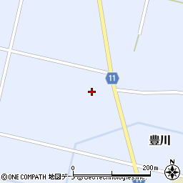 秋田県大仙市豊川街道下南73周辺の地図