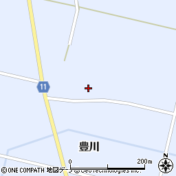 秋田県大仙市豊川天戸3周辺の地図