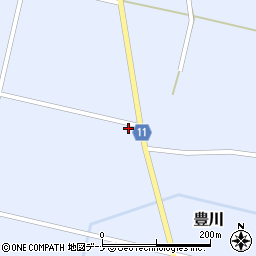 秋田県大仙市豊川街道下南93周辺の地図
