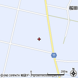 秋田県大仙市豊川（街道下北）周辺の地図