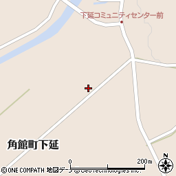秋田県仙北市角館町下延大前田周辺の地図