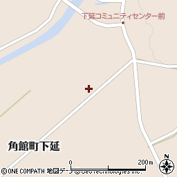 秋田県仙北市角館町下延（大前田）周辺の地図