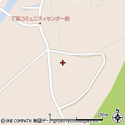 秋田県仙北市角館町下延段添周辺の地図
