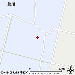 秋田県大仙市豊川葛川境周辺の地図