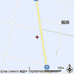 秋田県大仙市豊川街道下北89周辺の地図