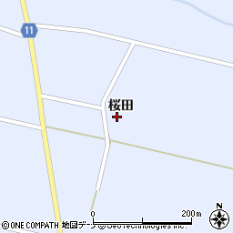 秋田県大仙市豊川桜田95周辺の地図