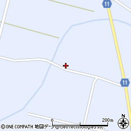 秋田県大仙市豊川街道下北21周辺の地図
