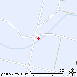 秋田県大仙市豊川阿弥田谷地通周辺の地図