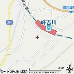 秋田県大仙市協和峰吉川半仙周辺の地図