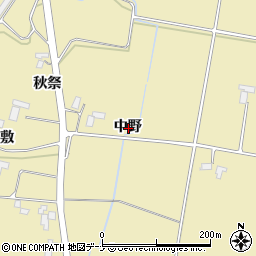 岩手県紫波郡紫波町上松本中野周辺の地図
