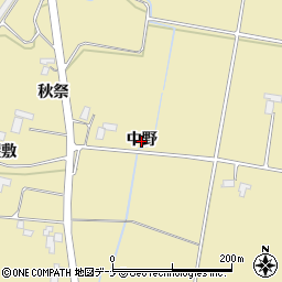 岩手県紫波町（紫波郡）上松本（中野）周辺の地図