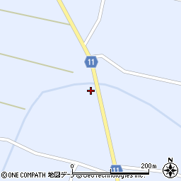 秋田県大仙市豊川街道下北2周辺の地図