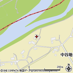 秋田県大仙市下鴬野田中3周辺の地図