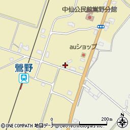秋田県大仙市下鴬野上村128周辺の地図