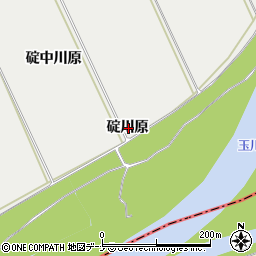 秋田県仙北市角館町雲然碇川原周辺の地図