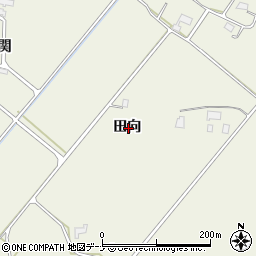 秋田県大仙市上鴬野田向周辺の地図