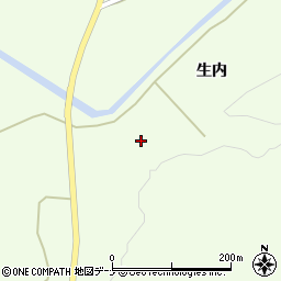秋田県大仙市土川生内周辺の地図