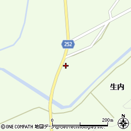 秋田県大仙市土川生内54周辺の地図