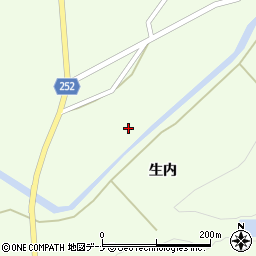 秋田県大仙市土川生内45周辺の地図