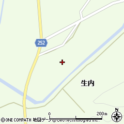 秋田県大仙市土川生内43周辺の地図