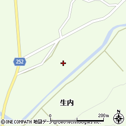 秋田県大仙市土川生内49-2周辺の地図