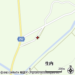 秋田県大仙市土川生内23周辺の地図