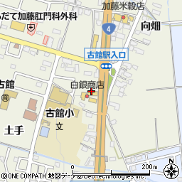 白銀商店周辺の地図