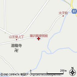 種沢郵便局前周辺の地図