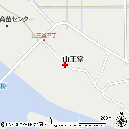 秋田県秋田市雄和種沢山王堂117周辺の地図