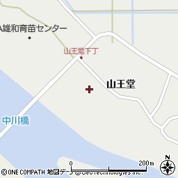 秋田県秋田市雄和種沢山王堂26周辺の地図