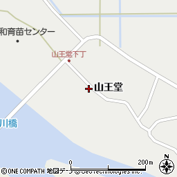 秋田県秋田市雄和種沢山王堂126-1周辺の地図