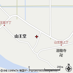 秋田県秋田市雄和種沢山王堂83周辺の地図