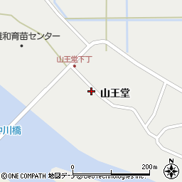 秋田県秋田市雄和種沢山王堂126周辺の地図