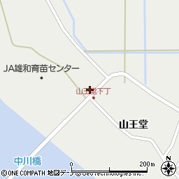 秋田県秋田市雄和種沢山王堂142周辺の地図