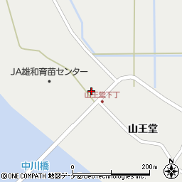 秋田県秋田市雄和種沢山王堂52周辺の地図