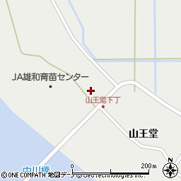 秋田県秋田市雄和種沢山王堂21周辺の地図