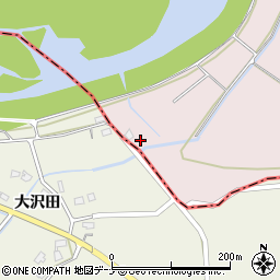 秋田県仙北市角館町薗田遠藤27周辺の地図