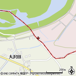 秋田県仙北市角館町薗田遠藤29周辺の地図