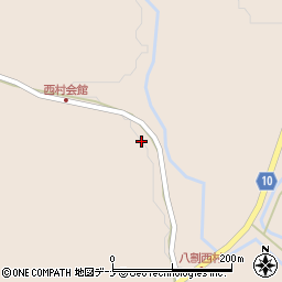 秋田県仙北市角館町八割西ケ沢1周辺の地図
