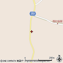 秋田県仙北市角館町八割西ケ沢43周辺の地図